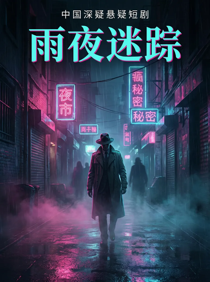 同桌的手指在里面转动的写作业呢 悬疑追踪短剧 - 雨夜迷踪海报