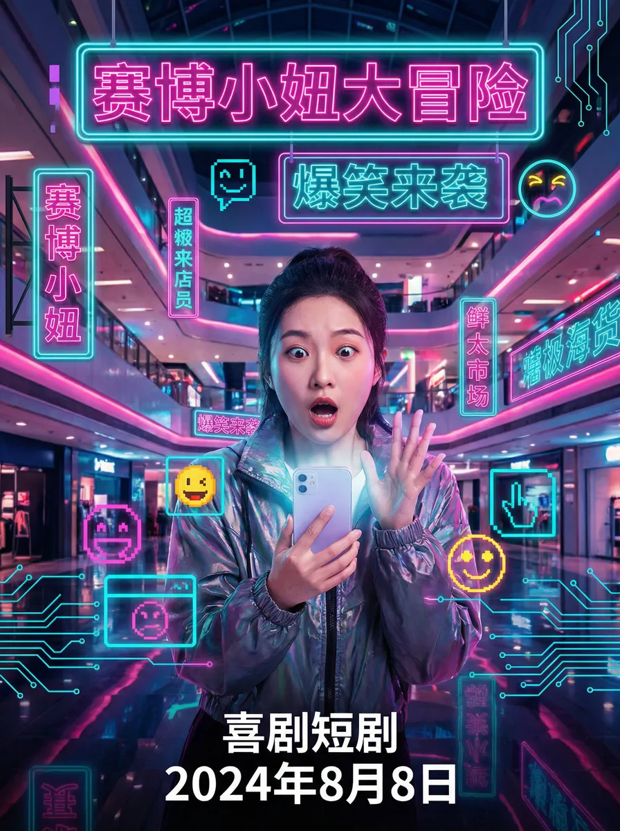 同桌的手指在里面转动的写作业呢 搞笑喜剧短剧 - 赛博小妞大冒险海报
